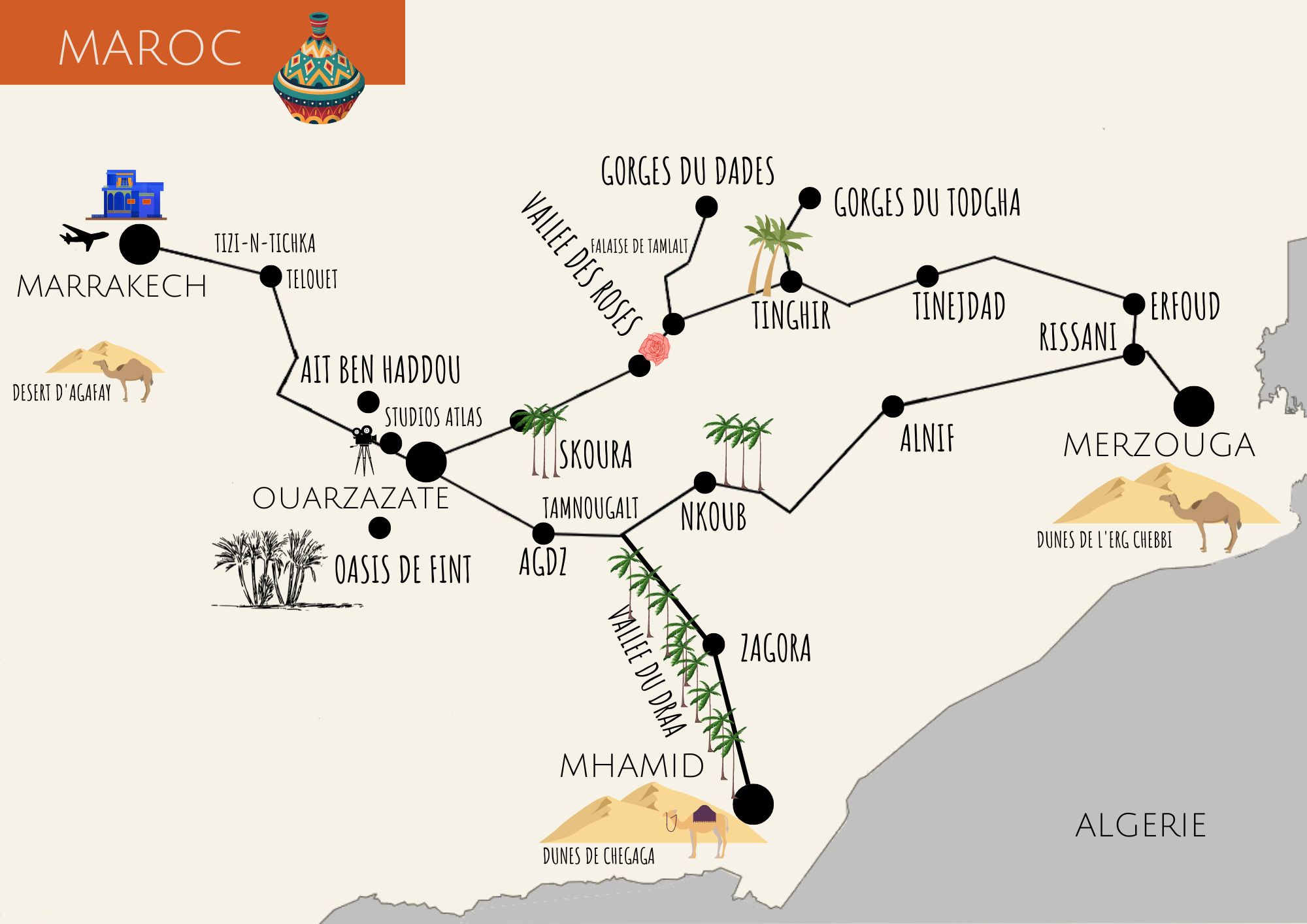 Voyage au Maroc : de Marrakech au désert de Merzouga - Jolis Circuits