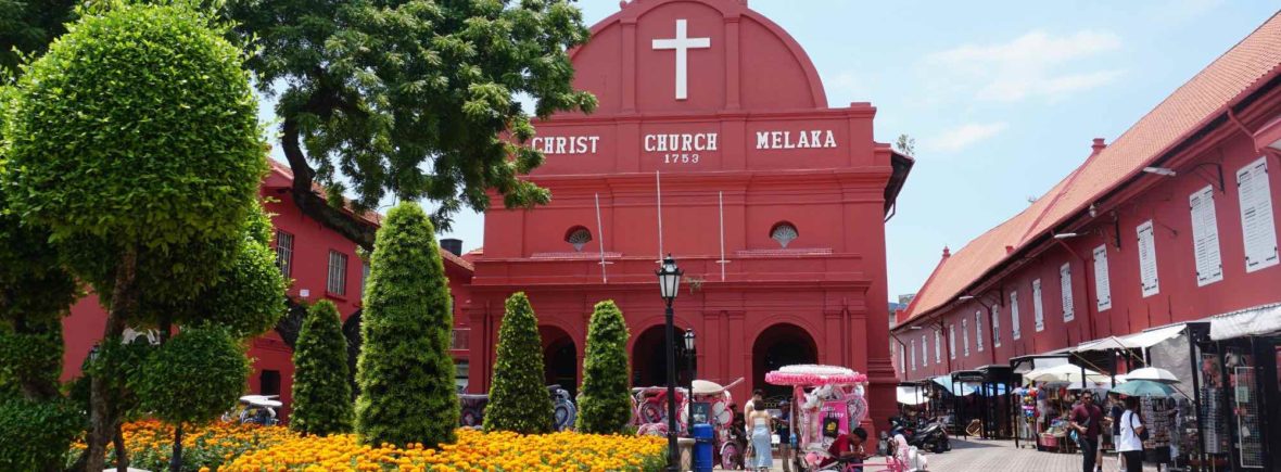 Malacca, place rouge, stadhuys, malaisie